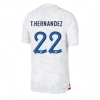 Maglie da calcio Francia Theo Hernandez #22 Seconda Maglia Mondiali 2022 Manica Corta